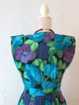 Robe printanière vintage Caroline Rohmer tendance années 80 T38