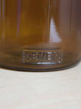 flacon en verre ambré LEVER
