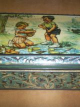 ANCIENNE BOITE METAL ILLUSTRATION DE GERMAINE bOURET 