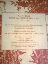 Livre la guerre pour la liberté des mers 1778-1783" réédité le 4 juillet 1976 