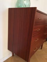 Commode vintage années 50 pieds compas style scandinave