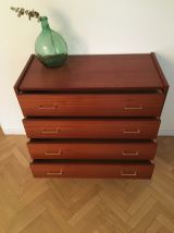 Commode vintage années 50 pieds compas style scandinave