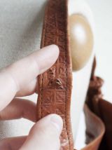 sac vintage cuir style hippie, bohème