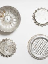 lot de 4 moules à pâtisseries vintage petite taille