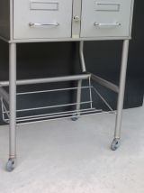Meuble industriel 6 tiroirs sur roulettes