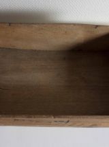 boîte en bois vintage avec tampon  FRAGILE
