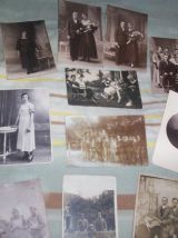 lot 30 cartes postales photos soldats couples mariages etc ..