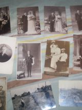 lot 30 cartes postales photos soldats couples mariages etc ..