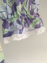 Robe à fleurs bleues - prairie - floral