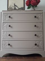 Grande commode plateau en marbre