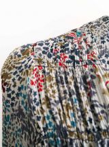 Robe portefeuille 100% Soie motif liberty