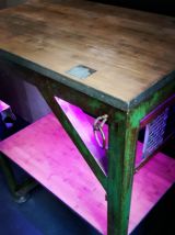 Console Indus Metal et bois 