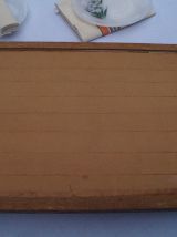 Plateau en bois années 40