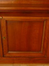 Bibliothèque/ Vaisselier d'ébeniste en merisiser