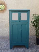 Buffet parisien vintage vert emeraude