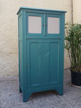 Buffet parisien vintage vert emeraude