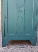 Buffet parisien vintage vert emeraude