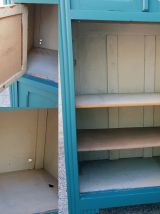 Buffet parisien vintage vert emeraude