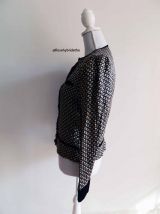 Chemisier en soie manches gigots vintage 80's