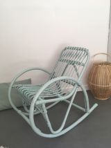 Rocking chair enfant en rotin "mint"