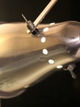 Lampe spot à pince en alu