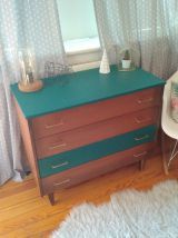 Commode vintage scandinave bois-vert
