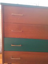 Commode vintage scandinave bois-vert