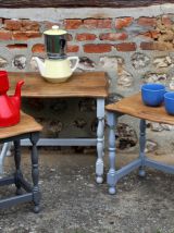 Tables gigognes chêne massif