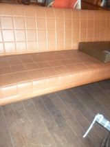 salon vintage skai canape 2 fauteuils 1960