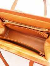 Sac à main en cuir vintage 50's 60's