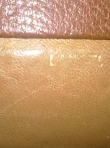 Sac à main en cuir vintage 50's 60's