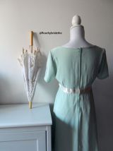 Robe babydoll fluide vert menthe vintage 60's