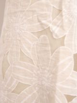 Robe droite neuve fleur beige chic preppy