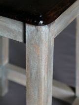 Gaspard  : Tabouret de peintre patiné 