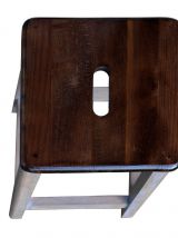 Gaspard  : Tabouret de peintre patiné 