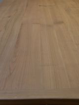 Table haute en bois massif et 6 tabourets de bars