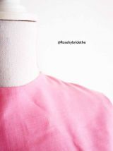 Robe babydoll mod Twiggy rose vintage 60's