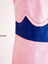 Robe babydoll mod Twiggy rose vintage 60's