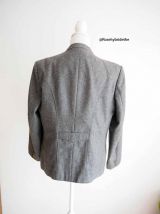 Veste autrichienne en laine grise vintage 70's
