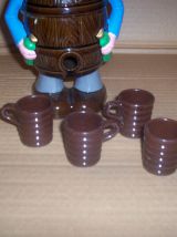 bouteille en céramique + verre plastique dur 