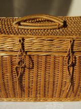 Valisette vintage en osier