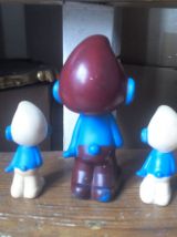 Jouets "pouet" schtroumpf - vintage