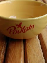 bols jaunes publicitaire chocolat POULAIN 