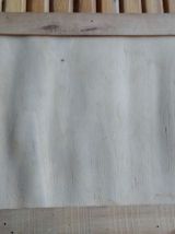 plateau bois et aquarelle art déco