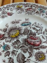 assiettes à dessert Anglaise - RIDGWAY - lot de 9.