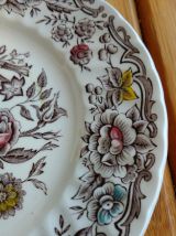 assiettes à dessert Anglaise - RIDGWAY - lot de 9.