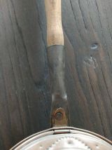 bassinoire ancienne bois et cuivre