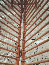 porte revue - vinyls - en bambou et rotin