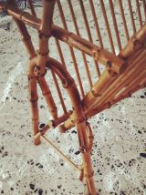 porte revue - vinyls - en bambou et rotin