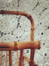 porte revue - vinyls - en bambou et rotin